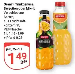 Globus Granini Trinkgenuss, Selection oder Mix-It Angebot