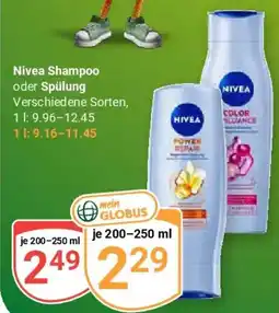 Globus Nivea Shampoo oder Spülung Angebot