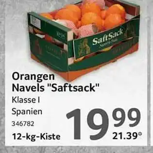 Selgros Orangen Navels „saftsack“ Angebot