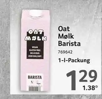 Selgros Oat Mølk Barista Angebot