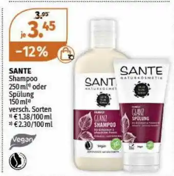 Müller Sante Shampoo Oder Spülung Angebot