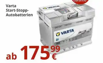 A.T.U. Varta Start-stopp-autobatterien Angebot