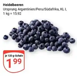Globus Heidelbeeren Angebot