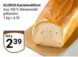 Globus GLOBUS Kastenweißbrot Angebot