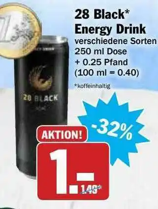 Hit 28 Black Energy Drink Angebot