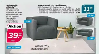 NETTO Wohnteppich „majesty” Stretch-sessel- Oder -sofaüberzug Angebot