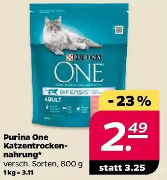 NETTO Purina One Katzentrockennahrung 800g Angebot