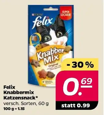 NETTO Felix Knabbermix Katzensnack 60g Angebot