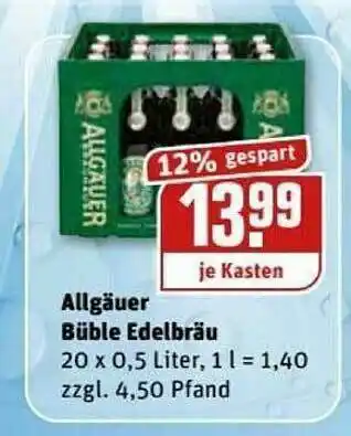 REWE Kaufpark Allgäuer Büble Edelbräu Angebot