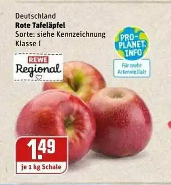 REWE Kaufpark Rewe Regional Rote Tafeläpfel Angebot