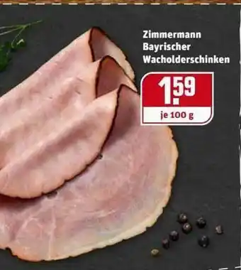 REWE Kaufpark Zimmermann Bayrischer Wacholderschinken Angebot