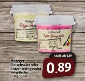 Markant Markt Metzger Fleischsalat Oder Roter Heringssalat Angebot