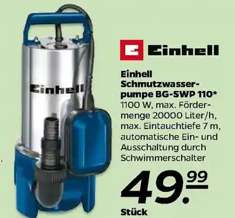 NETTO Einhell Schmutzwasserpumpe BG-SWP 110 Angebot