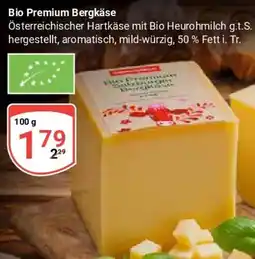 Globus Bio Premium Bergkäse Angebot