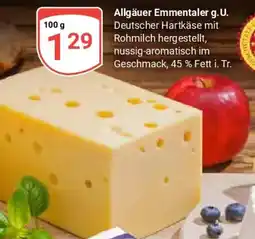 Globus Allgäuer Emmentaler g.U. Angebot