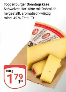 Globus Toggenburger Sonntagskäse Angebot