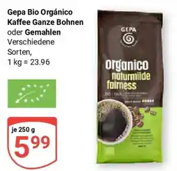 Globus Gepa Bio Orgánico Kaffee Ganze Bohnen oder Gemahlen Angebot