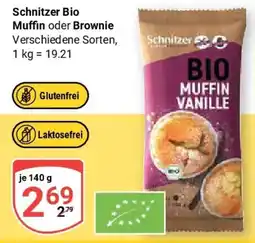 Globus Schnitzer Bio Muffin oder Brownie Angebot