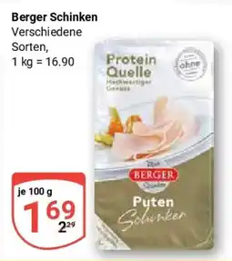 Globus Berger Schinken Angebot