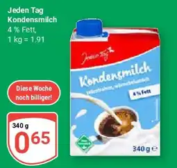 Globus Jeden Tag Kondensmilch Angebot