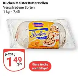 Globus Kuchen Meister Butterstollen Angebot