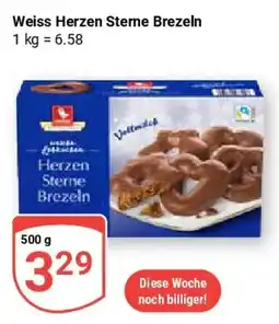 Globus Weiss Herzen Sterne Brezeln Angebot