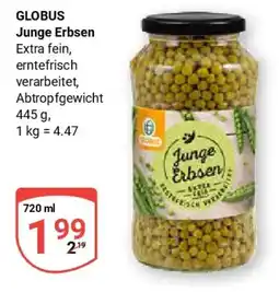 Globus GLOBUS Junge Erbsen Angebot