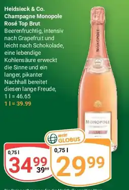 Globus Heidsieck & Co. Champagne Monopole Rosé Top Brut Angebot
