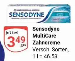 Globus Sensodyne MultiCare Zahncreme Angebot