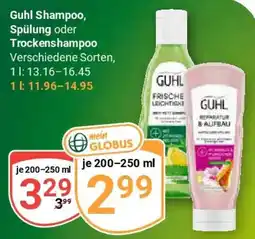 Globus Guhl Shampoo, Spülung oder Trockenshampoo Angebot
