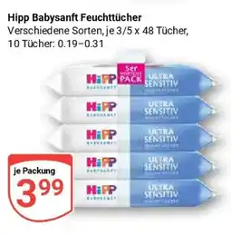 Globus Hipp Babysanft Feuchttücher Angebot