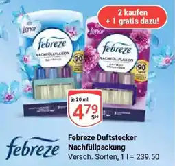 Globus Febreze Duftstecker Nachfüllpackung Angebot