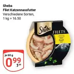 Globus Sheba Filet Katzennassfutter Angebot
