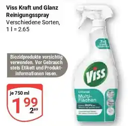 Globus Viss Kraft und Glanz Reinigungsspray Angebot