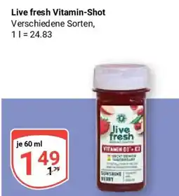 Globus Live fresh Vitamin-Shot Angebot