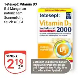 Globus Tetesept: Vitamin D3 Angebot