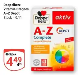 Globus Doppelherz Vitamin-Dragees A-Z Depot Angebot