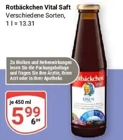 Globus Rotbäckchen Vital Saft Angebot