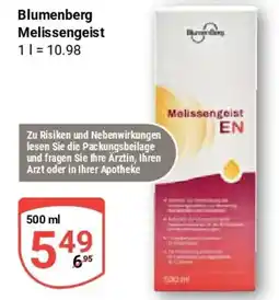 Globus Blumberg Melissengeist Angebot