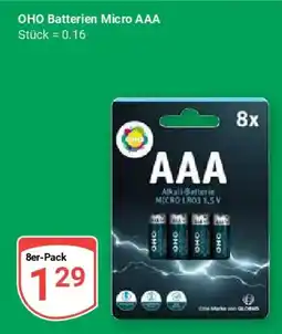 Globus OHO Batterien Micro AAA Angebot