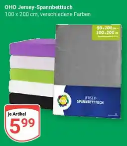 Globus OHO Jersey-Spannbettuch Angebot