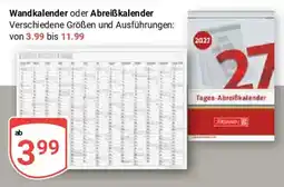 Globus Wandkalender oder Abreißkalender Angebot