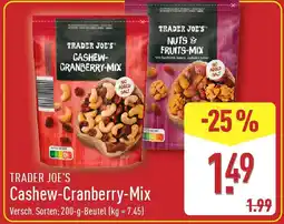 Aldi Nord TRADER JOE'S Cashew-Cranberry-Mix Angebot