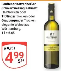 Globus Lauffener Katzenbeißer Schwarzriesling Kabinett Angebot