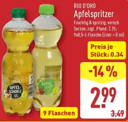 Aldi Nord RIO D'ORO Apfelspritzer Angebot