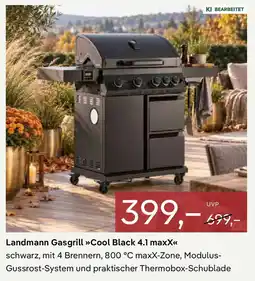Pflanzen Kölle Landmann Gasgrill Cool Black 4.1 maxX Angebot
