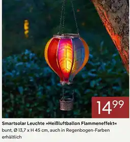 Pflanzen Kölle Smartsolar Leuchte Heißluftballon Flammeneffekt Angebot