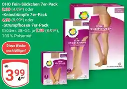 Globus OHO Fein-Söckchen Angebot
