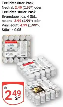 Globus Teelichte Angebot