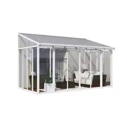 Netto Marken-Discount Palram - Canopia SanRemo Wintergarten, weiß in cm H 285-310 cm x B 295 cm x T 430 cm Angebot